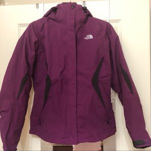 Womens Purple North face Coat. Size M